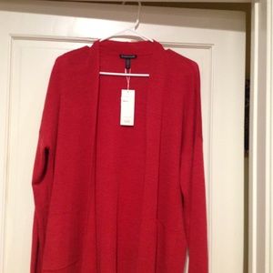 Eileen Fisher Fine Merino Wool Straight Cardigan